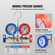 VEVOR 3-Way AC Diagnostic Gauge Gauge Ταιριάζει για ψυκτικό μέσο R134A, R22, R12, R502, Σετ μετρητή AC με εύκαμπτους σωλήνες 5 ποδών, ζεύκτες, δυνατότητα τσιμπήματος για σύστημα A/C αυτοκινήτου Συντήρηση κλιματισμού αυτοκινήτου