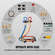 VEVOR 4 Way AC Gauge - Σετ AC Manifold Gauge για ψυκτικό μέσο R134A R22 R12 R410A, μετρητές φρέον με εύκαμπτους σωλήνες 5 ποδών, ζεύκτες, Can Tap Works on Car Auto Freon Charging and Evacuation