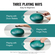VEVOR Steel Tongue Drum 12 in 13 Rain Drum for Outside C Major Green
