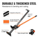 VEVOR High Lift Farm Jack, 48&quot; Utility Farm Jack, 7000 lbs Capacity Ratcheting Off Road Utility Jack, Heavy-Duty Farm Jack για τρακτέρ, φορτηγό, SUV, ανυψωτικό προφυλακτήρα, πορτοκαλί