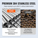 VEVOR 6 x 18 ιντσών Drop-in Fire Pit Pan, Ορθογώνιος Καυστήρας από Ανοξείδωτο Χάλυβα, Φυσικό &amp; Προπανικό Αέριο Fire Pan H-Burner 90.000 BTU για χρήση σε εσωτερικούς ή εξωτερικούς χώρους