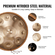 VEVOR Handpan Drum 22 in 10 Notes D Minor Hand Drum Instrument with Mallet