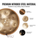 VEVOR Handpan Drum 22 in 9 Notes D Minor Steel Drum Hand with Mallets for Adult
