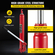 VEVOR Hydraulic Long Ram Jack, χωρητικότητας 8 Tons/17363 lbs, με μονοέμβολη αντλία και βάση Clevis, Χειροκίνητος επιλογέας Cherry με λαβή, για γερανούς γκαράζ/καταστήματος, ανυψωτικό κινητήρα, κόκκινο