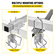VEVOR Boat Trailer Guide on, 24\&quot;, One Pair Trailer Pontoon Bunk Board Guide, Steel Trailer Guide, Ολόκληρα αξεσουάρ τοποθέτησης περιλαμβάνονται, για σκάφος σκι, ψαρόβαρκα ή ρυμουλκούμενο ιστιοφόρου