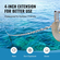 VEVOR Boat Anchor Chain από ανοξείδωτο χάλυβα Μολύβδινη αλυσίδα 1/4&quot; x 4&quot; με δύο δεσμά