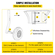 VEVOR Boat Launching Wheels, 12&quot; Boat Transom Launching Wheel, 500 LBS Loading Capacity Fflatable Boat Launch Heels, κράμα αλουμινίου Transom Launching Dolly Wheels με 4 τμχ καρφίτσες γρήγορης αποδέσμευσης