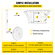 VEVOR Boat Launching Wheel, 15&quot; Boat Transom Launching Wheel, 300 LBS Loading Capacity Fflatable Boat Launch Wheels, κράμα αλουμινίου Transom Launching Dolly Wheels με 4 τμχ καρφίτσες γρήγορης αποδέσμευσης
