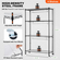 Βάση φυτών VEVOR με Grow Lights 4 επιπέδων 90W 59&quot; Ψηλό ράφι ανάπτυξης φυτών