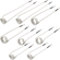 VEVOR Induction Heater Coil Kit 8PCS Πιο χρησιμοποιούμενα πηνία επαγωγικού θερμαντήρα με ποικίλα μήκη, ανθεκτικό στη θερμότητα εργαλείο επαγωγικού θερμαντήρα με ευελιξία και μεγάλη διάρκεια ζωής για αφαίρεση σκουριασμένων μπουλονιών και παξιμαδιών