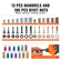 VEVOR Rivet Nut Tool, 16&quot; Rivnut Tool Kit with 13PCS Metric and SAE Mandrels, 186PCS Rivet Nuts, M3, M4, 10-24, M5, M6, 1/4-20, 8-32, 5/16-18, M8 , 3/8-16, M10, M12, 1/2-13, Semi-auto Retraction