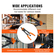 VEVOR Rivet Nut Tool, 16&quot; Rivnut Tool Kit with 13PCS Metric and SAE Mandrels, 186PCS Rivet Nuts, M3, M4, 10-24, M5, M6, 1/4-20, 8-32, 5/16-18, M8 , 3/8-16, M10, M12, 1/2-13, Semi-auto Retraction