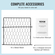 VEVOR 5 Pack Plant Protector from Animals 13,4&#039;&#039; x 13,4&#039;&#039; Metal Plant Cage