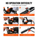 VEVOR Tiller Cultivator Gas Powered, 43CC 2-Stroke Garden Cultivator, Tiller με 4 ρυθμιζόμενα μπροστινά δόντια από χάλυβα για καλλιέργεια γκαζόν, κήπου και εδάφους