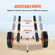 Καρότσι καγιάκ VEVOR Heavy Duty, χωρητικότητα φόρτωσης 450 λίβρες, Αποσπώμενο καρότσι κανόε τρόλεϊ με ελαστικά 12&#039;&#039;, ρυθμιζόμενο πλάτος και αντιολισθητικό πόδι στήριξης, για καγιάκ Canoes Paddleboards Float Mats Jon Boats
