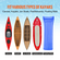 Καρότσι καγιάκ VEVOR Heavy Duty, χωρητικότητα φόρτωσης 450 λίβρες, Αποσπώμενο καρότσι κανόε τρόλεϊ με ελαστικά 12&#039;&#039;, ρυθμιζόμενο πλάτος και αντιολισθητικό πόδι στήριξης, για καγιάκ Canoes Paddleboards Float Mats Jon Boats