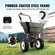 VEVOR Broadcast Spreader, 80 LB Walk-Behind Turf Spreader με 12&quot; τροχούς, Steel Push Fertilizer Spreader, Garden Seder και Salt Spreader, Σχεδιασμένο για κατοικίες, αγροκτήματα και σκληρό έδαφος, μαύρο