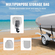 VEVOR Boat Cover, 4260-4800 mmTrailerable αδιάβροχο κάλυμμα σκάφους, 600D Marine Grade PU Oxford, με κάλυμμα κινητήρα και ιμάντες πόρπης, για V-Hull, Tri-Hull, Fish Ski Boat, Runabout, Bass Boat, Γκρι