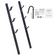 Βάση κοπής VEVOR, 3 Θέσεις Weeder Trimmer Rack, Locking Trim Holder Landscape Rack Carrier Mount on Open Pickup/Trailer Enclosed Trailers, Pair