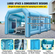 Φουσκωτή σκηνή VEVOR 26x13x10Ft Φουσκωτός Θάλαμος Σπρέυ Προσαρμοσμένη Σκηνή Φουσκωτό Θάλαμο Βαφής Σκηνή Θάλαμος Βαφής Αυτοκινήτου Giant Workstation 210D Oxford Fabric With 2 Blowers