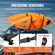 VEVOR Kayak Roof Rack 1 Pair J-Bar, Soft Roof Rack, Top Mount Tie Down, Carrier for kayak, Surf Board, Canoe, SUP, Ski Board, Mount on Car, SUV, Truck, 2 Kayak