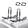 VEVOR Kayak Roof Rack 1 Pair J-Bar, Soft Roof Rack, Top Mount Tie Down, Carrier for kayak, Surf Board, Canoe, SUP, Ski Board, Mount on Car, SUV, Truck, 2 Kayak