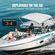 Κάλυμμα σκάφους VEVOR 3 Bow Bimini, 900D Πολυεστερικός θόλος με σκελετό από κράμα αλουμινίου 1&quot;, αδιάβροχο και αντηλιακό, περιλαμβάνει μπότα αποθήκευσης, 2 στύλους στήριξης, 4 ιμάντες, 6&#039;L x 46&quot; Υ x 61&quot;-66&quot; W, ελαφρύ Γκρί