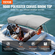 Κάλυμμα σκάφους VEVOR 4 Bow Bimini, 900D Πολυεστερικός θόλος με σκελετό από κράμα αλουμινίου 1&quot;, Αδιάβροχο και αντηλιακό, Περιλαμβάνει μπότα αποθήκευσης, 2 κοντάρια στήριξης, 4 ιμάντες, 8&#039;L x 54&quot;H x 91&quot;-96&quot;W, ελαφρύ Γκρί