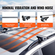 VEVOR Universal Roof Rack Cross Bars, 54&quot; ράβδοι ράβδου οροφής αλουμινίου, προσαρμοσμένη υπάρχουσα υπερυψωμένη πλευρική ράγα με διάκενο, χωρητικότητα 200 lbs, ρυθμιζόμενες ράβδοι με κλειδαριές, για SUV, Sedan και Van