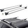 VEVOR Universal Roof Rack Cross Bars, 54&quot; ράβδοι ράβδου οροφής αλουμινίου, προσαρμοσμένη υπάρχουσα υπερυψωμένη πλευρική ράγα με διάκενο, χωρητικότητα 200 lbs, ρυθμιζόμενες ράβδοι με κλειδαριές, για SUV, Sedan και Van