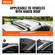 VEVOR Universal Roof Rack Cross Bars, Aluminium Roof Rack Crossbars, Fit Roof without Side Rail, 155 lbs, Load Capacity, Ρυθμιζόμενες ράβδους γυμνής οροφής με κλειδαριές, για SUV, Sedan και Van