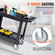 VEVOR Utility Service Cart, 2 Shelf 550LBS Heavy Duty Plastic Rolling Utility Cart με περιστρεφόμενους τροχούς 360°, ράφι μεσαίου χείλους, εργονομική λαβή αποθήκευσης για αποθήκη/Γκαράζ/Καθαρισμό/Γραφείο