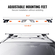 VEVOR Universal Roof Rack Crossbar 53,2&quot; μήκους για όχημα με υπερυψωμένη πλαϊνή ράγα