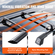 VEVOR Universal Roof Rack Crossbar Max 53,5&quot; Ταιριάζει σε αυλακωτές πλαϊνές ράγες χωρίς διάκενο
