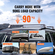 VEVOR Universal Roof Rack Crossbar Max 47,6&quot; Ταιριάζει σε αυλακωτές πλαϊνές ράγες χωρίς διάκενο