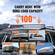 VEVOR Universal Roof Rack Crossbar Max 48,4&quot; Ταιριάζει σε αυλακωτές πλαϊνές ράγες χωρίς διάκενο