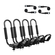 VEVOR Kayak Roof Rack 2 Pairs J-Bar, Soft Roof Rack, Top Mount Tie Down, Carrier for kayak, Surf Board, Canoe, SUP, Ski Board, Mount on Car, SUV, Truck, 2 Kayak