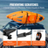 VEVOR Kayak Roof Rack 2 Pair J-Bar, Soft Roof Rack Quick Folding, Top Mount Tie Down, Carrier for kayak, Surf Board, Canoe, SUP, Ski Board, Mount on Car, SUV, Truck, 2 Kayak