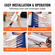 VEVOR Stretch Film VEVOR, 15 ίντσες x 1200 πόδια, 2 Pack, 80 Gauge Industrial Strength Clear ανθεκτικό ρολό τεντώματος, βαρέως τύπου Shrink Stretch Wrap με λαβές για τύλιγμα παλετών Αποστολή μετακίνηση