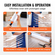 VEVOR Stretch Film, 15 ίντσες x 1200 πόδια, 1 Pack, 80 Gauge Industrial Strength Clear ανθεκτικό ρολό ελαστικού περιτυλίγματος, βαρέως τύπου Shrink Film Stretch Wrap με λαβές για τύλιγμα παλετών Αποστολή μετακίνηση