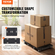 VEVOR Furniture Dolly, χωρητικότητα 500 λίβρες Κάθε μέτρηση, Μετακίνηση επίπλων με ρόδες, φορητοί κύλινδροι κίνησης 4 τροχών Heavy Duty, Μικρό επίπεδο καρότσι Dolly με μανδάλωση για βαριά έπιπλα, 2 πακέτο, μαύρο