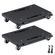 VEVOR Furniture Dolly, χωρητικότητα 500 λίβρες Κάθε μέτρηση, Μετακίνηση επίπλων με ρόδες, φορητοί κύλινδροι κίνησης 4 τροχών Heavy Duty, Μικρό επίπεδο καρότσι Dolly με μανδάλωση για βαριά έπιπλα, 2 πακέτο, μαύρο