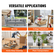 VEVOR Furniture Dolly, 1000 lbs Κάθε χωρητικότητα φόρτωσης, 2 πακέτα, 18&quot; x 30&quot;, 8 x 3&quot; PP περιστρεφόμενοι τροχοί, βαρέως τύπου έπιπλα σκληρού ξύλου Moving Dolly, Mover&#039;s Dolly, Κινητό καρότσι με ρόδες για βαριά έπιπλα
