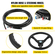 VEVOR Hydraulic Outboard Steering Kit 300HP, Hydraulic Steering Kit Hem Pump, Υδραυλικό κιτ διεύθυνσης σκάφους με υδραυλικό σωλήνα διεύθυνσης 16 ποδιών για σύστημα διεύθυνσης σκάφους