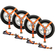 VEVOR Car Tie Down Straps Kit, Lasso Style 2&quot; x 120&quot; Tire Straps, 5512 LBS Working Fort, 11023 LBS Breaking Strength, with Flat Hooks for Passenger Car, ATV, Motorcycle, Van, SUV, UTV, Trailer, 4-pack
