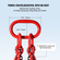 VEVOR 1/4&quot; x 5&#039; Chain Sling 4 Legs G80 Lifting Chain with Grab Hooks 6600 lbs