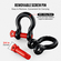 VEVOR 4 Pack 5/8&quot; D Ring Shackle with 3/4&quot; Screw Pin 28660 lbs Strength Break