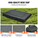 VEVOR Dump Truck Mesh Tarp, 5 x 14 ft, μαύρο κάλυμμα βαρέως τύπου με επίστρωση PVC με διπλή τσέπη 5,5&quot; 18 oz, ορειχάλκινοι δακτύλιοι, ενισχυμένος ιμάντας διπλής βελόνας που ταιριάζει χειροκίνητο ή σύστημα ηλεκτρικού ανατρεπόμενου φορτηγού