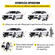 VEVOR 2Pcs Tire Wheel Dollies, 1500Lbs/680KG Tire Skates Wheel Car Van Positioning Dolly Trolley Ball Bearings Recovery Jack Auto Repair Moving