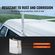 VEVOR Van Roof Ladder Rack, 2 Bar Alloy Steel Ladder Racks, Ρυθμιζόμενο από 1200-2000 mm, Χωρητικότητα 227 kg, Σχάρα οροφής Συμβατό με φορτηγά πλήρους μεγέθους με υδρορροή βροχής, Chevrolet Express, GMC Savana